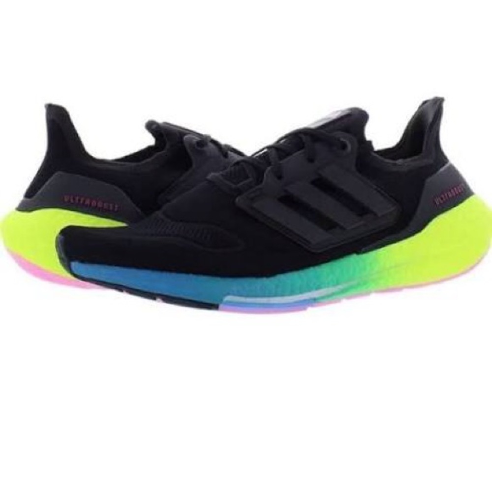 ADIDAS ULTRABOOST 22 BLACK MULTICOLOR - 11.5 - EUC